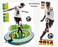 Aldi S&uuml;d  CASA DECO&reg;XXL Fu&szlig;ball-Glamour-Sticker