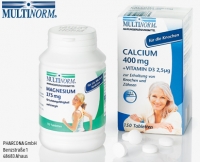 Aldi S&uuml;d  MULTINORM Magnesium 375 mg oder Calcium 400 mg + Vitamin D3 2,5g