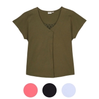 Aldi S&uuml;d  BLUE MOTION+ Damen T-Shirt mit Spitze, gro&szlig;e Mode