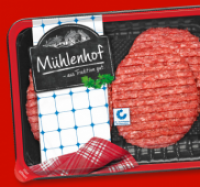 Penny  M&Uuml;HLENHOF Frische Rinder-Hamburger
