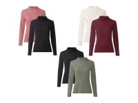 Lidl Esmara&reg; esmara&reg; Damen Rollkragenshirts, 2 St&uuml;ck, figurbetont geschnitten