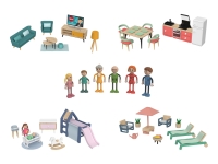 Lidl Playtive Playtive Holz Miniaturm&ouml;bel- und Puppen-Set, Modell 2022