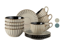 Lidl M&Auml;ser M&Auml;SER Fr&uuml;hst&uuml;cksset &raquo;Confino&laquo;, 12-teilig, aus Keramik