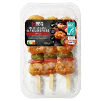 Aldi S&uuml;d  BBQ Mediterrane Garnelenspie&szlig;e 180 g