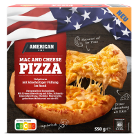 Aldi S&uuml;d  AMERICAN Mac&rsquo;n&rsquo;Cheese-Pizza 550 g