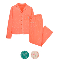 Aldi S&uuml;d  UP2FASHION WOMEN Damen-Pyjama Durchgekn&ouml;pft Fr&uuml;hling