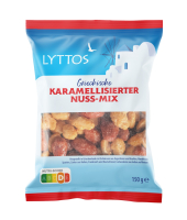 Aldi S&uuml;d  LYTTOS Karamellisierte N&uuml;sse 150 g Nussmix
