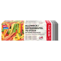 Aldi S&uuml;d  OPTI HOME Gefrierbeutel 2/4/6/8 l