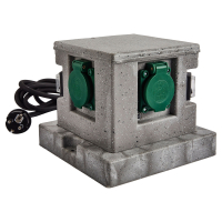 Aldi S&uuml;d  WORKZONE Au&szlig;ensteckdose in Steinoptik