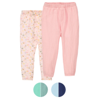 Aldi S&uuml;d  LILY & DAN Baby-Schlupfhose Musselin 2er-Set