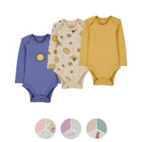 Aldi S&uuml;d  LILY & DAN Bio-Baumwolle Baby Body, 3er-Pack