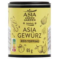 Aldi S&uuml;d  ASIA GREEN GARDEN Asian Spice Mixes 65 g, Reis Topping