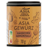 Aldi S&uuml;d  ASIA GREEN GARDEN Asian Spice Mixes 70 g, Asia H&auml;hnchen