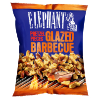 Aldi S&uuml;d  ELEPHANT Pretzel Pieces 125 g, Glazed Barbecue