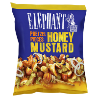 Aldi S&uuml;d  ELEPHANT Pretzel Pieces 125 g, Honey & Mustard