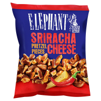 Aldi S&uuml;d  ELEPHANT Pretzel Pieces 125 g, Sriracha Cheese
