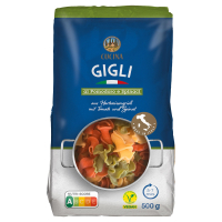 Aldi S&uuml;d  CUCINA Italienische Pastaspezialit&auml;ten 500 g, Gigli 3-colori