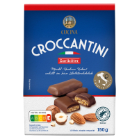 Aldi S&uuml;d  CUCINA Croccantini, Zartbitterschokolade