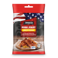 Aldi S&uuml;d  AMERICAN American Beef & Pork Jerky 70 g, Curry