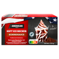 Aldi S&uuml;d  AMERICAN Amerikanisches Soft Eis, Vanille-Schokolade