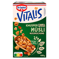 Aldi S&uuml;d  DR. OETKER Vitalis M&uuml;sli 450 g, Knusper plus Nuss