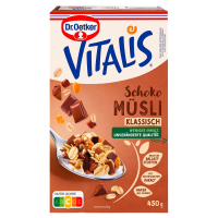 Aldi S&uuml;d  DR. OETKER Vitalis M&uuml;sli 600 g, Milch Schoko