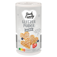 Aldi S&uuml;d  BACK FAMILY Glitzerpuder 100 g, wei&szlig;