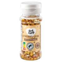 Aldi S&uuml;d  BACK FAMILY Streusel-Liebe Premium 60 g, gold