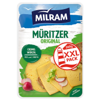 Aldi S&uuml;d  MILRAM K&auml;sescheiben 260 g, M&uuml;ritzer