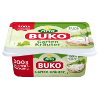 Aldi S&uuml;d  ARLA Buko Frischk&auml;se 300 g, Gartenkr&auml;uter