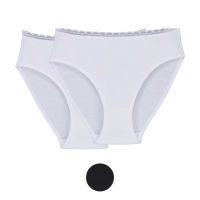 Aldi S&uuml;d  NUR DIE Damen Midi-Slips mit Spitze 2er-Pack