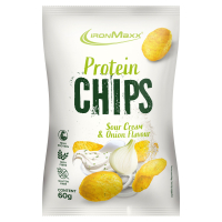 Aldi S&uuml;d  IRONMAXX Protein Chips 60 g, Sour Cream & Onion