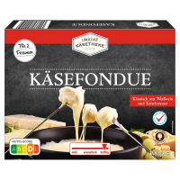 Aldi S&uuml;d  MEINE K&Auml;SETHEKE K&auml;se-Fondue 400 g, mit Alkohol