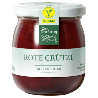 Aldi S&uuml;d  ZUM DORFKRUG Fruchtgr&uuml;tze 180 g, Rote-Gr&uuml;tze