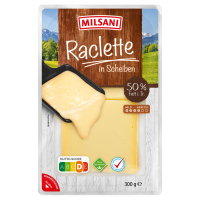 Aldi S&uuml;d  MILSANI Raclette Scheiben 300 g