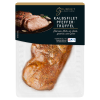 Aldi S&uuml;d  GOURMET FINEST CUISINE Kalbsfilet gew&uuml;rzt ca. 500 g, Pfeffer-Tr&uuml;ffel