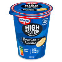 Aldi S&uuml;d  DR. OETKER High Protein Pudding 400 g, Vanille