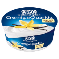Aldi S&uuml;d  WEIHENSTEPHAN Cremig und Quarkig 150 g, Vanille