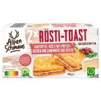 Aldi S&uuml;d  ALPENSCHMAUS R&ouml;sti Toast Alpen 400 g, Preiselbeer-Camembert