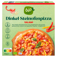 Aldi S&uuml;d  BIO Dinkel-Pizza, Salami