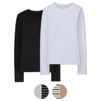 Aldi S&uuml;d  UP2FASHION BASICS Damen Basic Shirts, 2er-Set