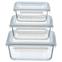 Aldi S&uuml;d  CROFTON CROFTON, Frischhaltedosen Glas 3-er Set