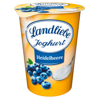 Aldi S&uuml;d  LANDLIEBE Fruchtjoghurt 500 g, Heidelbeere