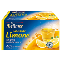 Aldi S&uuml;d  MESSMER L&auml;ndertee 50 g, Italienische Limone