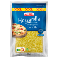 Aldi S&uuml;d  MILSANI Mozzarella gerieben 40 % 500 g