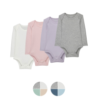 Aldi S&uuml;d  LILY & DAN Baby Bodies aus Bio-Baumwolle, 4er-Pack