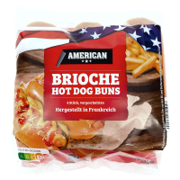 Aldi S&uuml;d  AMERICAN Brioche Hot Dog Roll 270 g