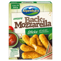 Aldi S&uuml;d  ALPENHAIN Back-K&auml;se 200 g, Mozzarella Sticks