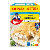 Aldi Nord Iglo IGLO Ofenbackfisch M&uuml;llerin Art XXL