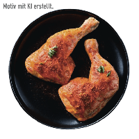 Aldi Nord Bbq BBQ H&auml;hnchen-Schenkel mit R&uuml;ckenst&uuml;ck XXL